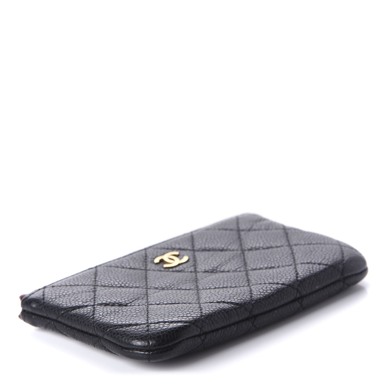 Chanel Caviar Quilted Small Cosmetic Case Black 4 of 9