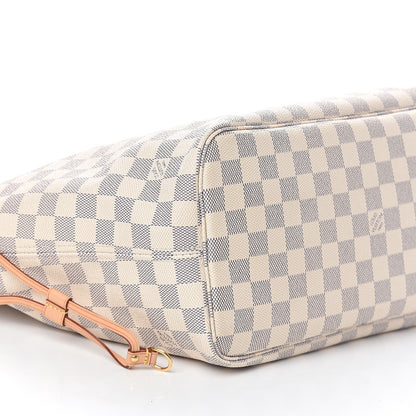 Louis Vuitton Damier Azur Neo Neverfull MM Rose Ballerine 8 of 9