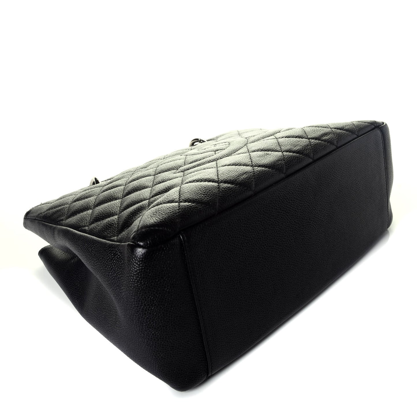Caviar Quilted Grand Shopping Tote GST Black