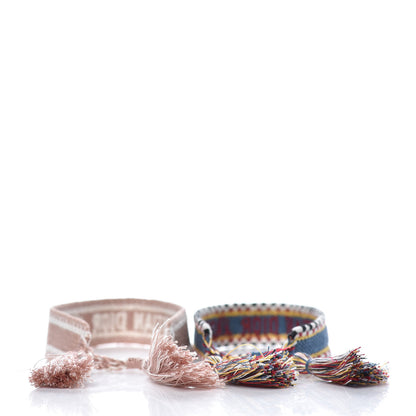 Christian Dior Woven Cotton J'Adior Friendship Bracelet Set 3 of 8