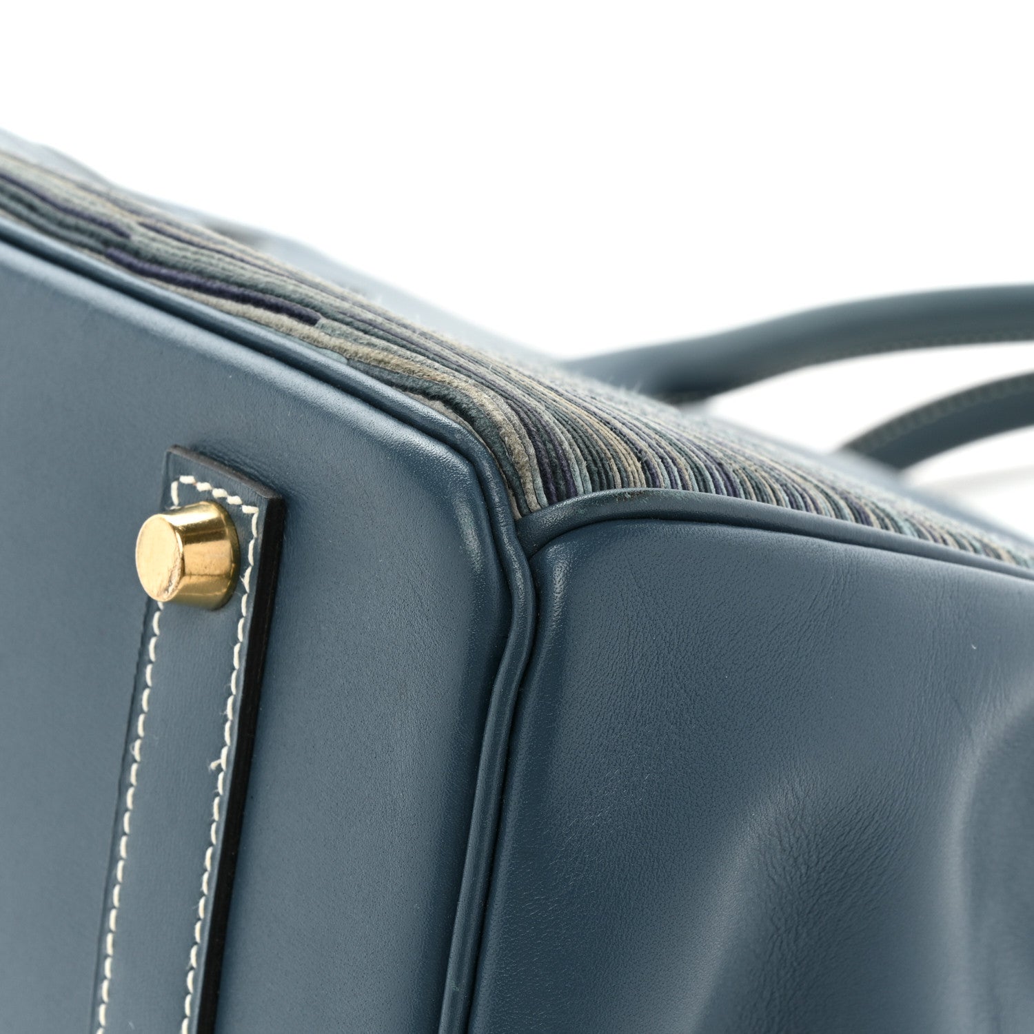 Hermes Evercalf Vibrato Birkin 35 Bleu Thalassa 15 of 18