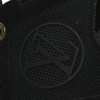 Louis Vuitton Suede Monogram Run Away Sneakers 38.5 Black 26 of 32