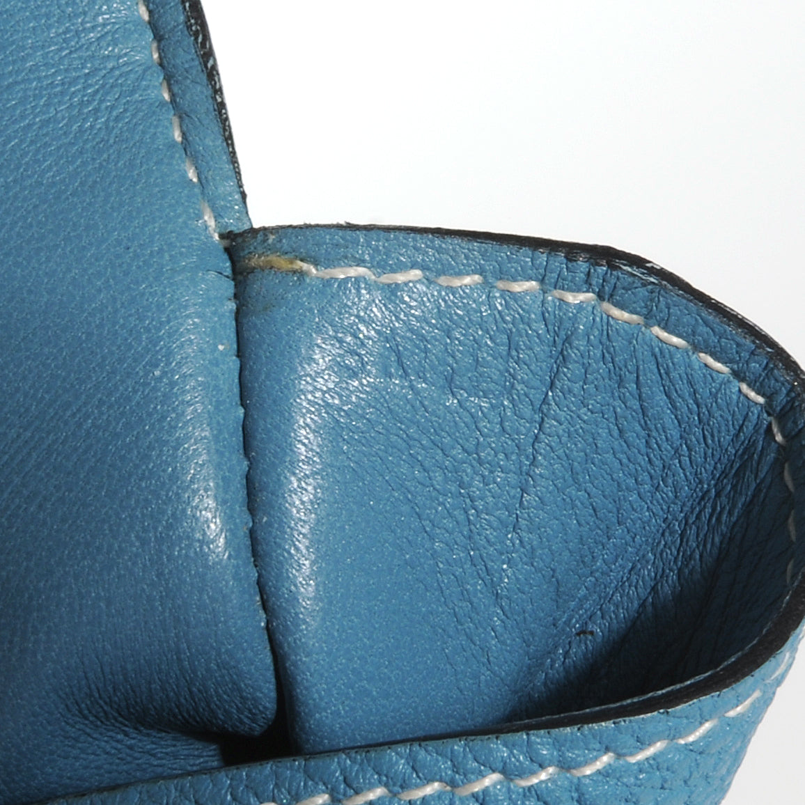 Togo Dogon Card Case Key Holder Blue Jean