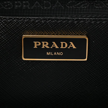 Prada Saffiano Medium Galleria Double Zip Tote Black 8 of 15