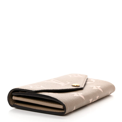 Louis Vuitton Empreinte Monogram Giant Sarah Wallet Tourterelle Creme 4 of 10