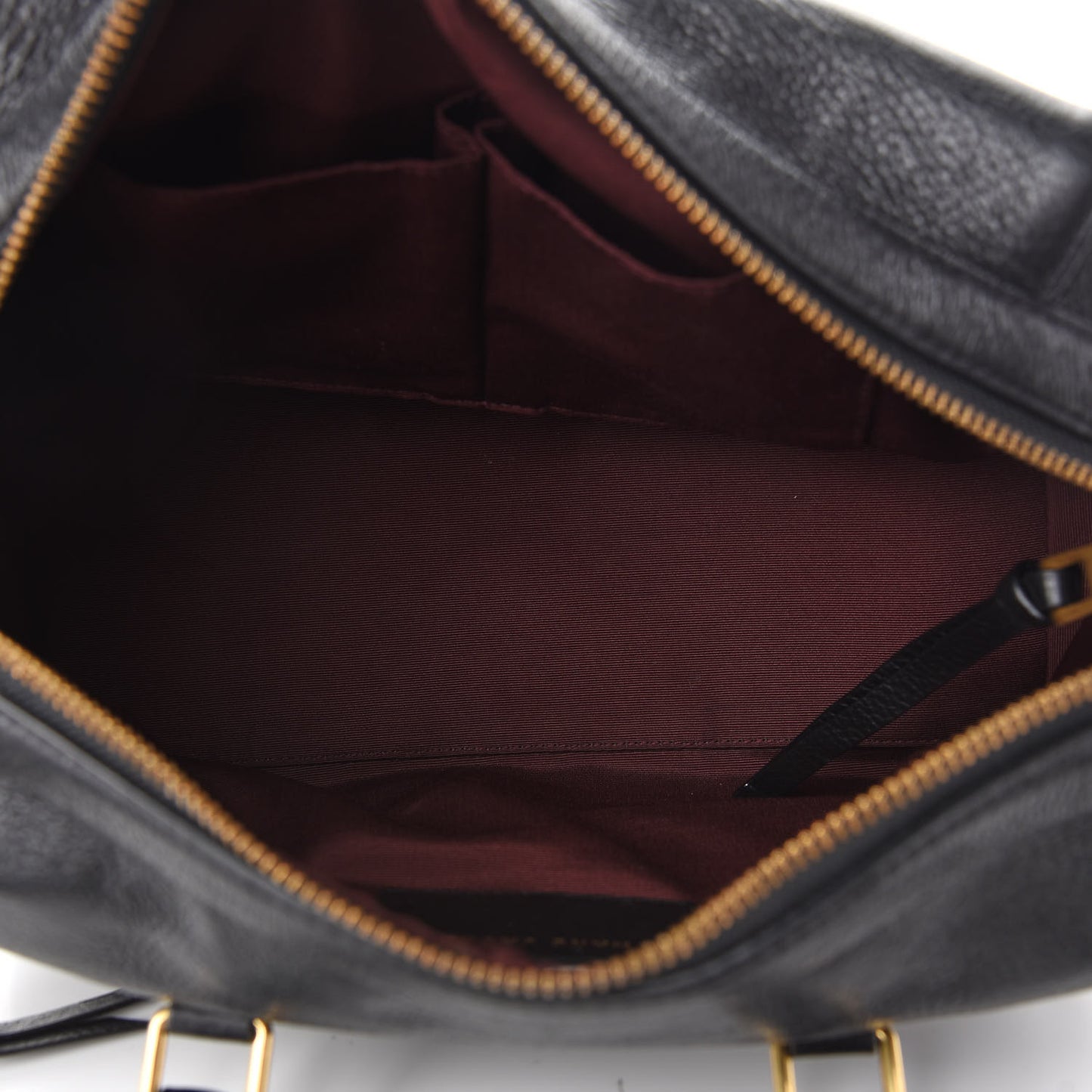 Calfskin Recruit Bauletto Satchel Tote Bag Black
