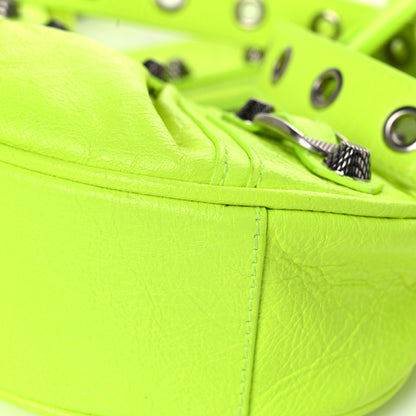 Balenciaga Agneau Arena Le Cagole Shoulder Bag XS Fluo Yellow 10 of 22