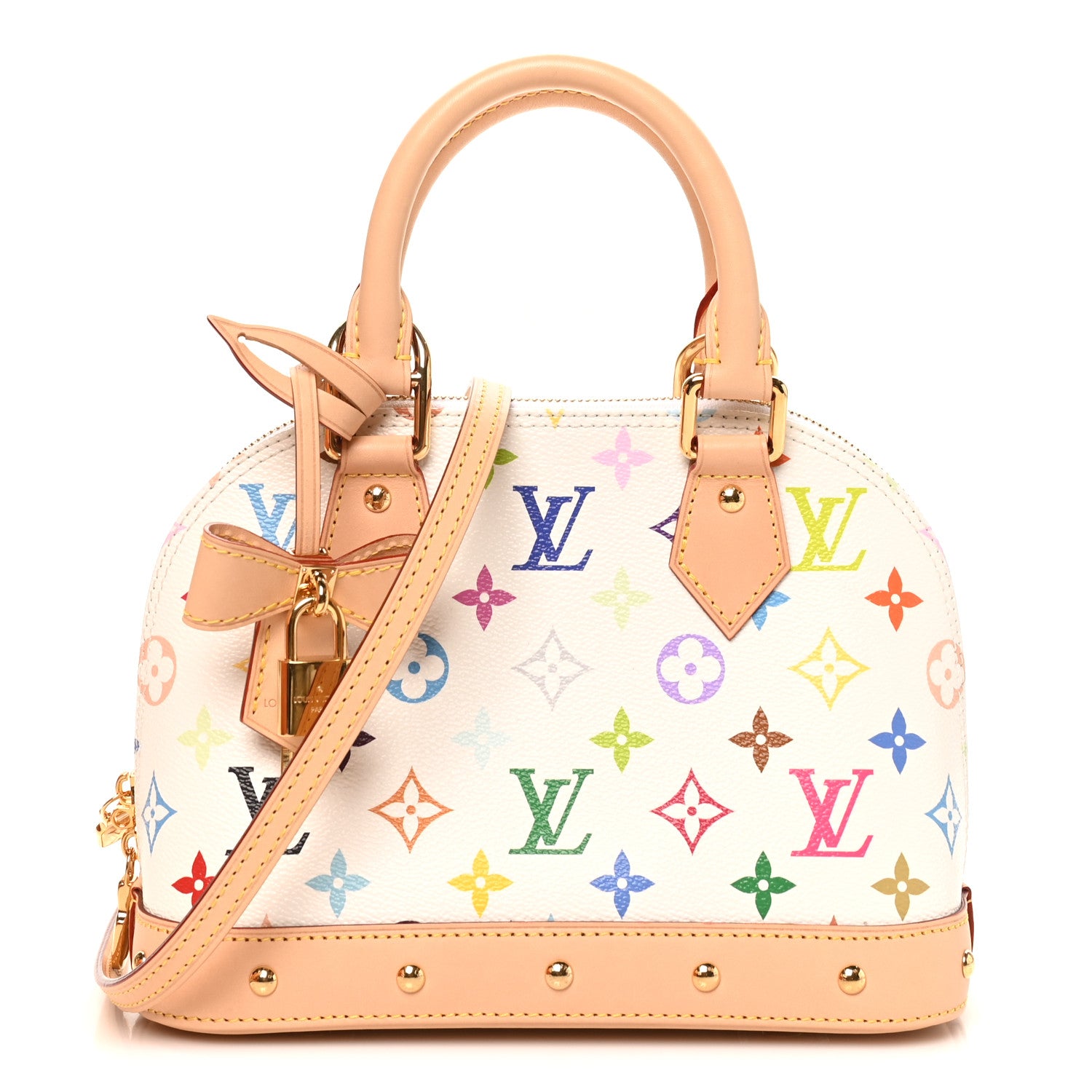 Louis Vuitton LV x TM Monogram Multicolor Alma BB White 1 of 11