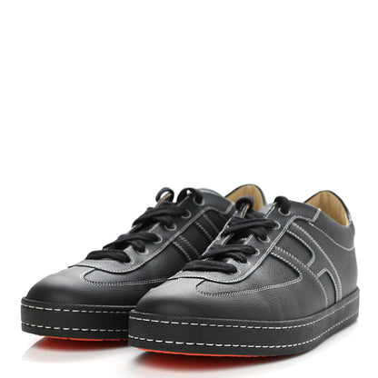 Hermes Epsom Mens Boomerang Sneakers 42.5 Black 3 of 9