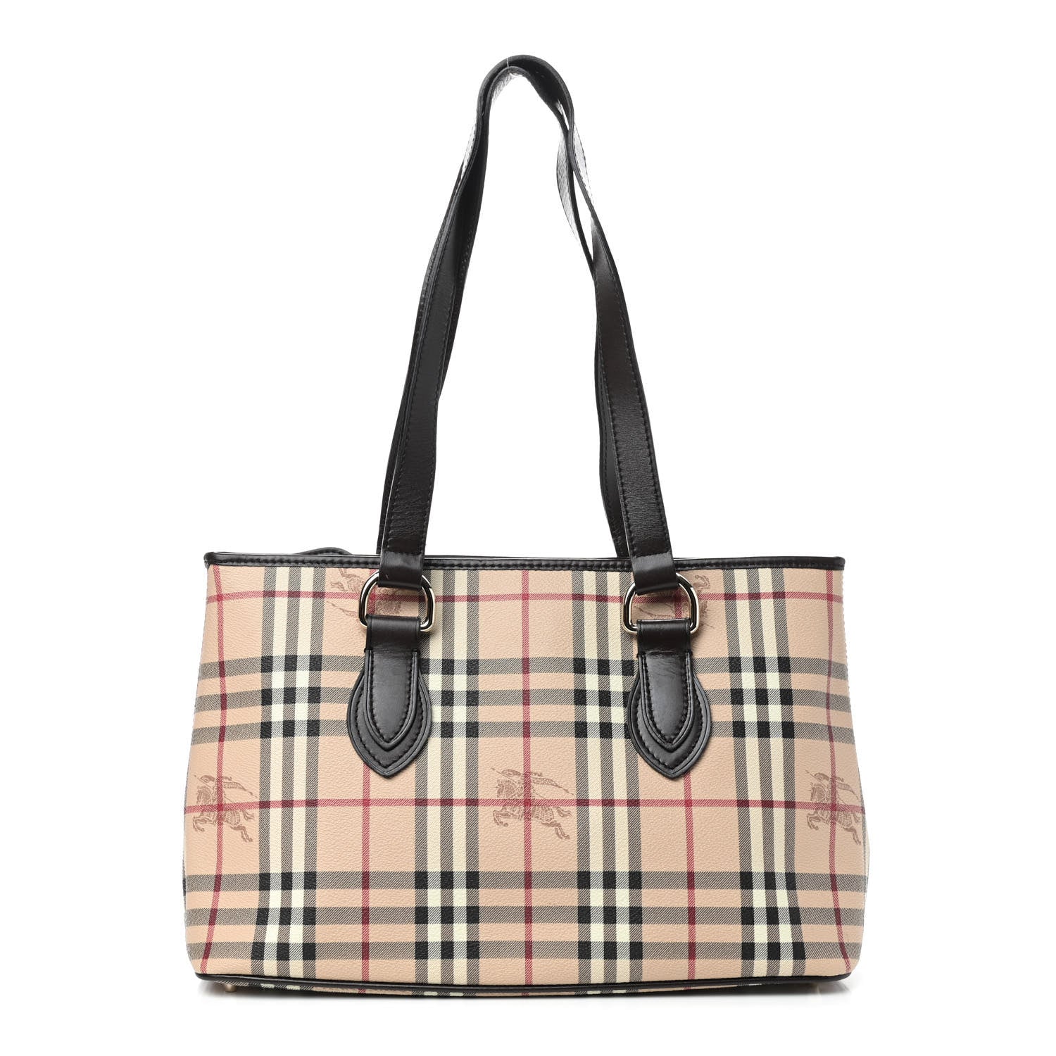 Burberry Haymarket Check Medium Regent Tote Chocolate 1 of 10