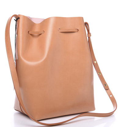 Mansur Gavriel Vegetable Tanned Calfskin Bucket Bag Cammello Rosa 2 of 12