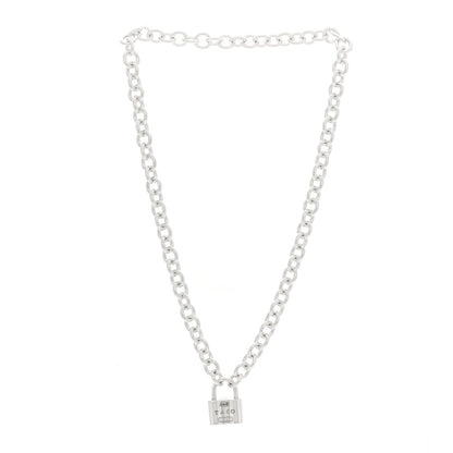 Tiffany Sterling Silver 1837 Lock Charm Necklace 3 of 5