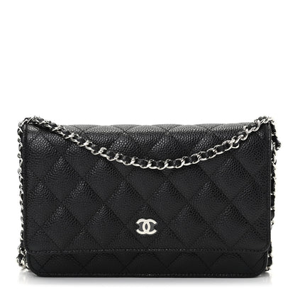 Chanel Caviar Quilted Wallet On Chain WOC Black 1 of 10