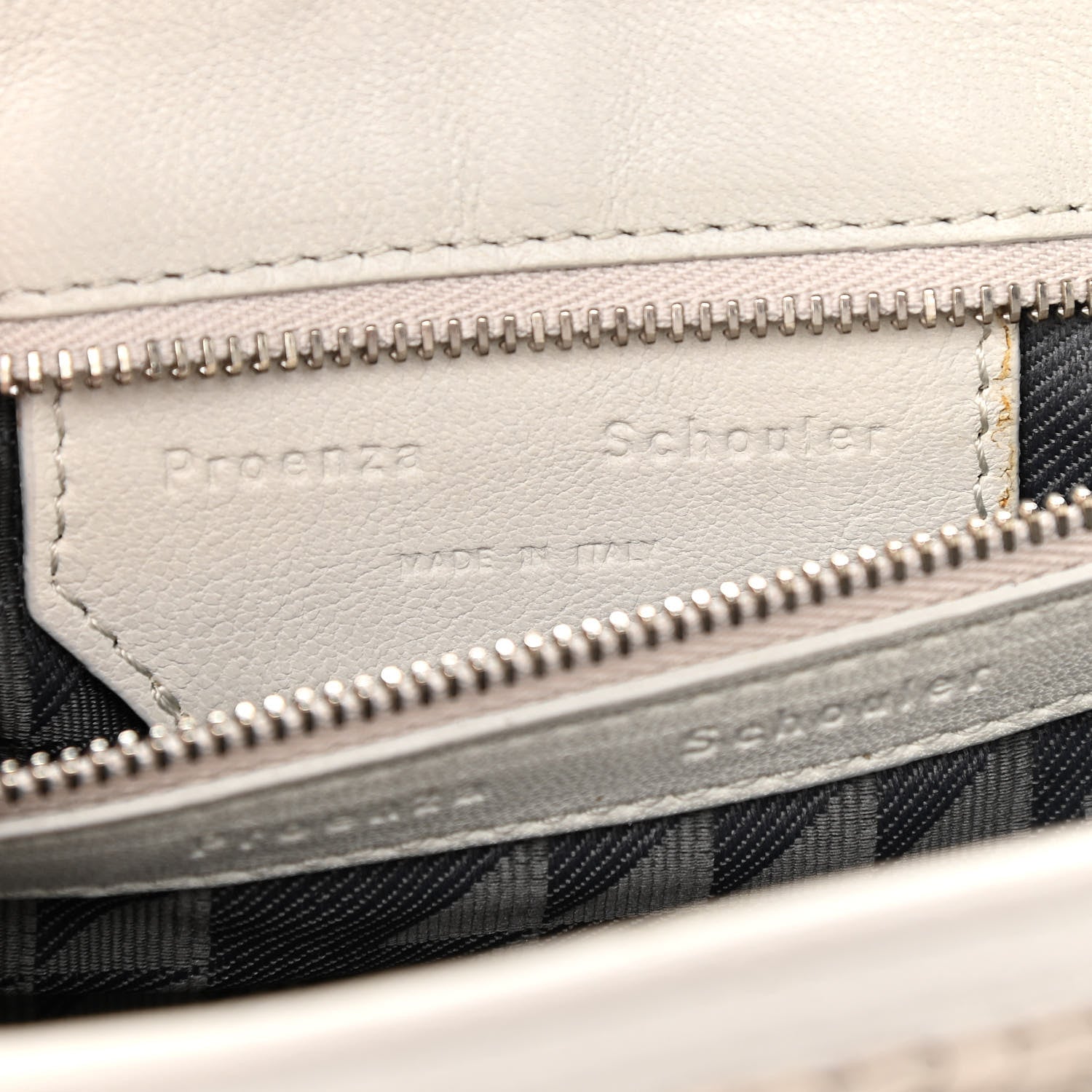 Proenza Schouler Lambskin Woven Tiny PS1 Satchel Ivory 7 of 12