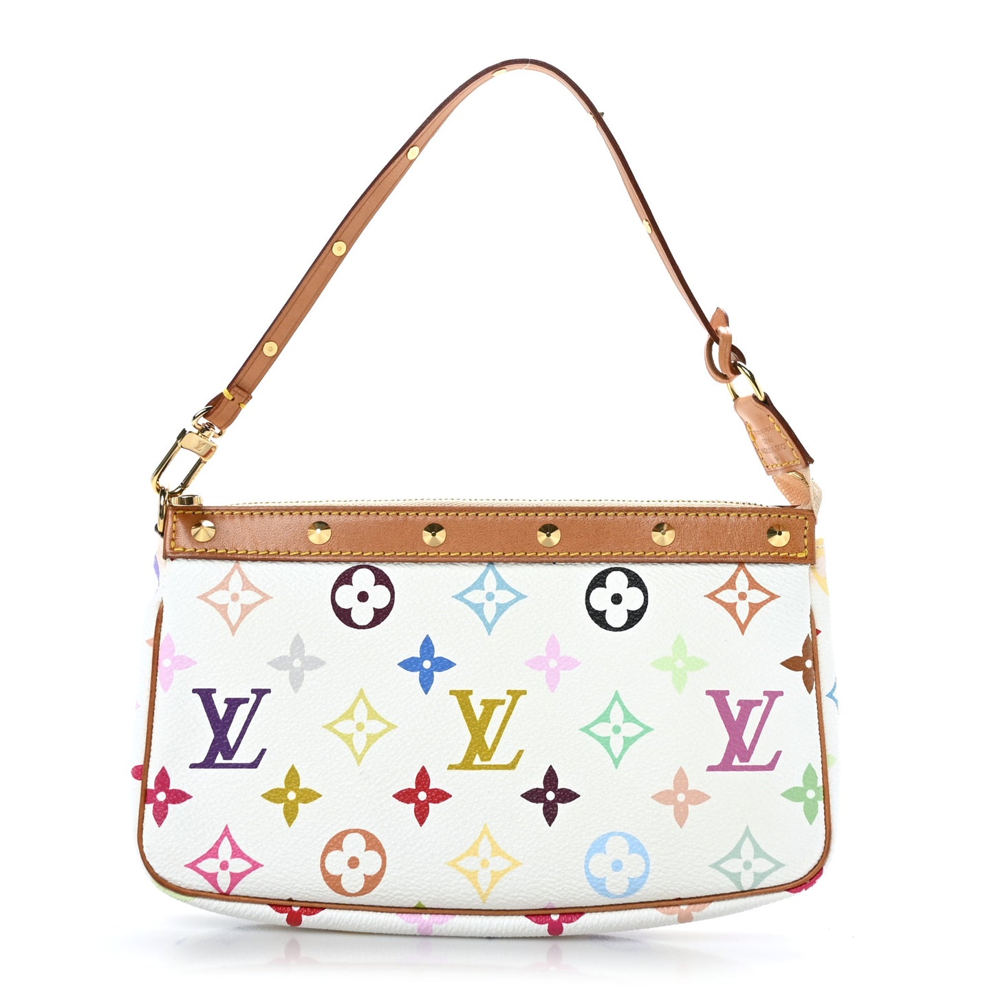 Monogram Multicolor Pochette Accessories White