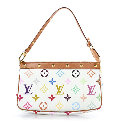 Louis Vuitton Monogram Multicolor Pochette Accessories White 1 of 10