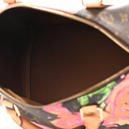Louis Vuitton Monogram Roses Speedy 30 5 of 9