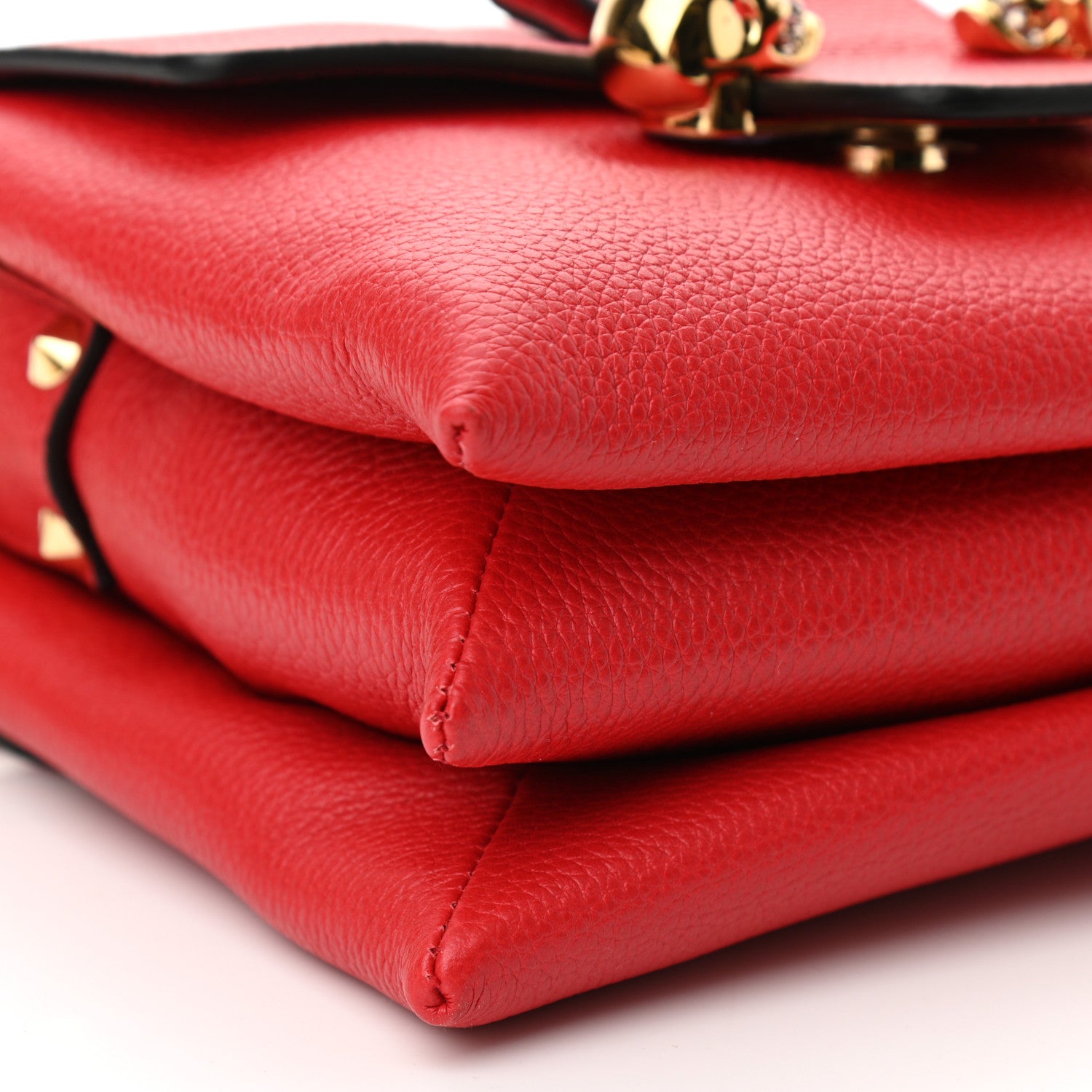 Alexander McQueen Calfskin Small Twin Skull Chain Crossbody Red 8 of 9