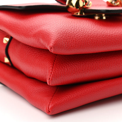 Alexander McQueen Calfskin Small Twin Skull Chain Crossbody Red 8 of 9