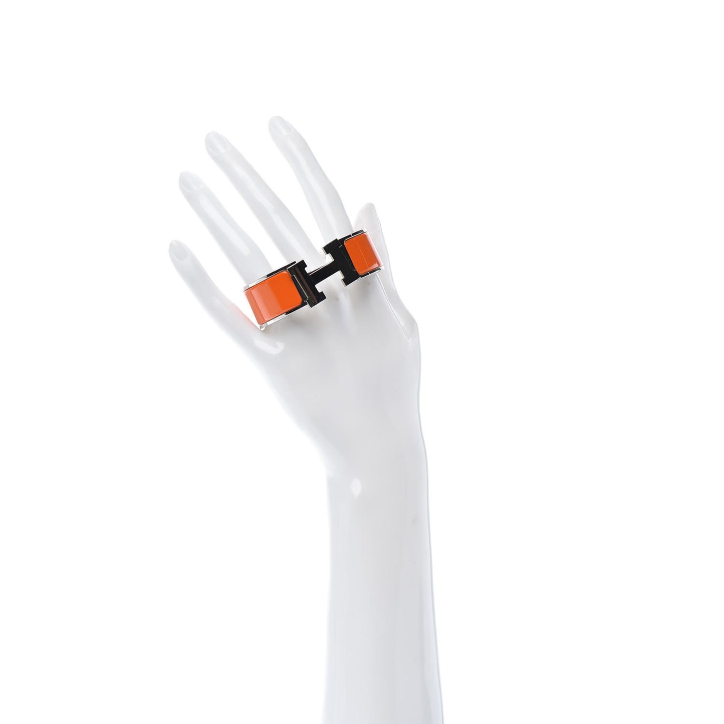 Enamel Wide Clic Clac H Bracelet PM Orange
