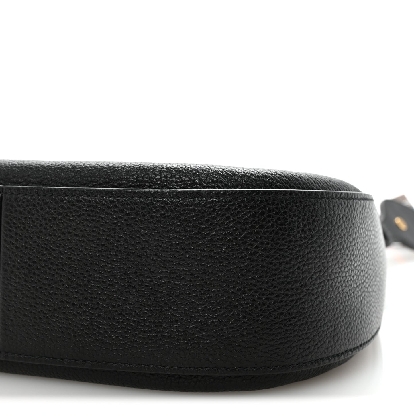 Vitello Phenix Zippered Messenger Hobo Black