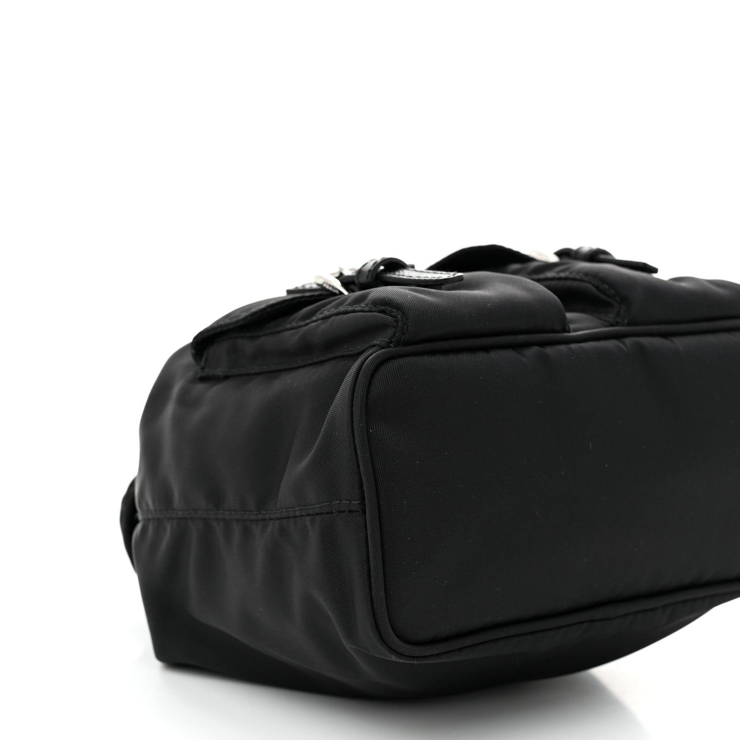 Nylon Vela Mini Crossbody Backpack Black