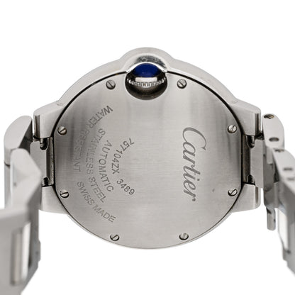 Cartier Stainless Steel 33mm Ballon Bleu De Cartier Automatic Watch 4 of 5