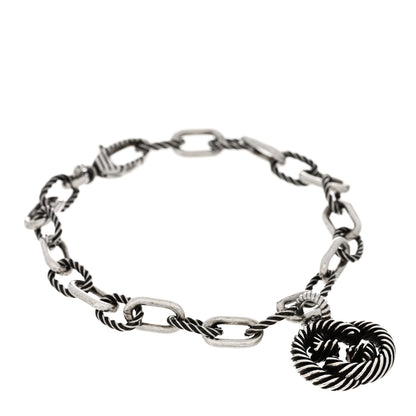 Gucci Sterling Silver Interlocking G Charm Bracelet 1 of 3