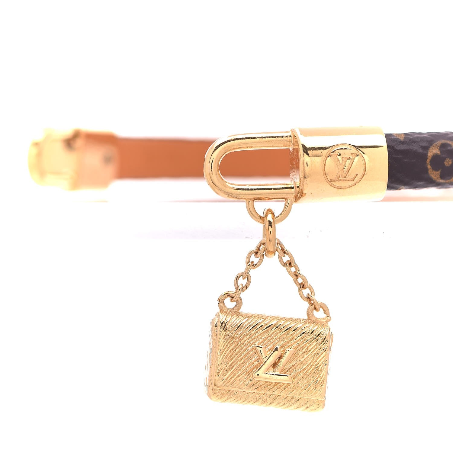 Louis Vuitton Monogram Twist Lock Bracelet 19 3 of 6