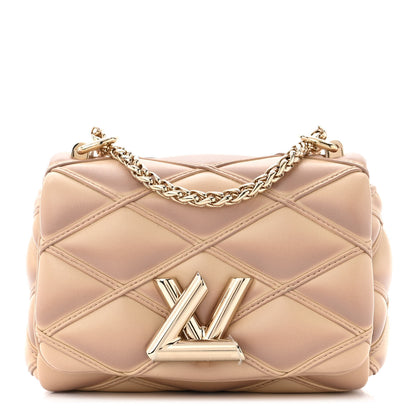 Louis Vuitton Lambskin Malletage Pico GO-14 Beige Pink 1 of 9