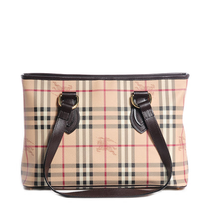 Burberry Haymarket Check Medium Tote Chocolate 1 of 11