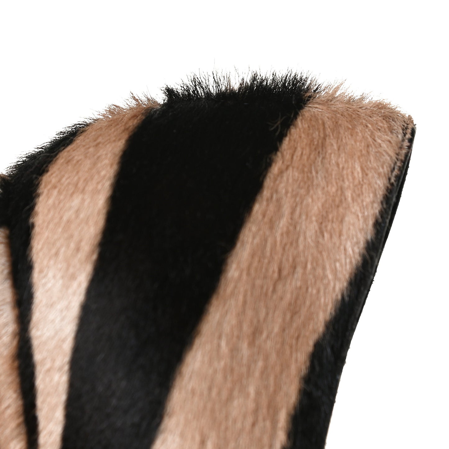 Calf Hair Patent Zebra Print Geo 85 Pumps 39.5 Dune Black