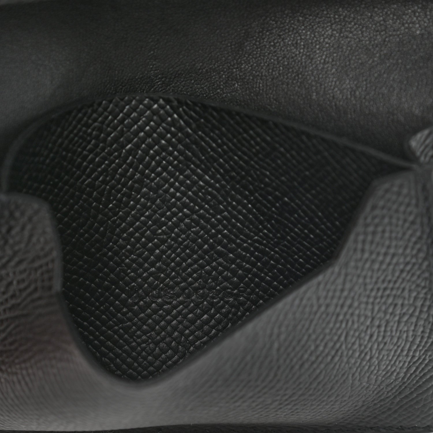 Hermes Epsom Monochrome Bearn Card Holder Wallet Black 7 of 8