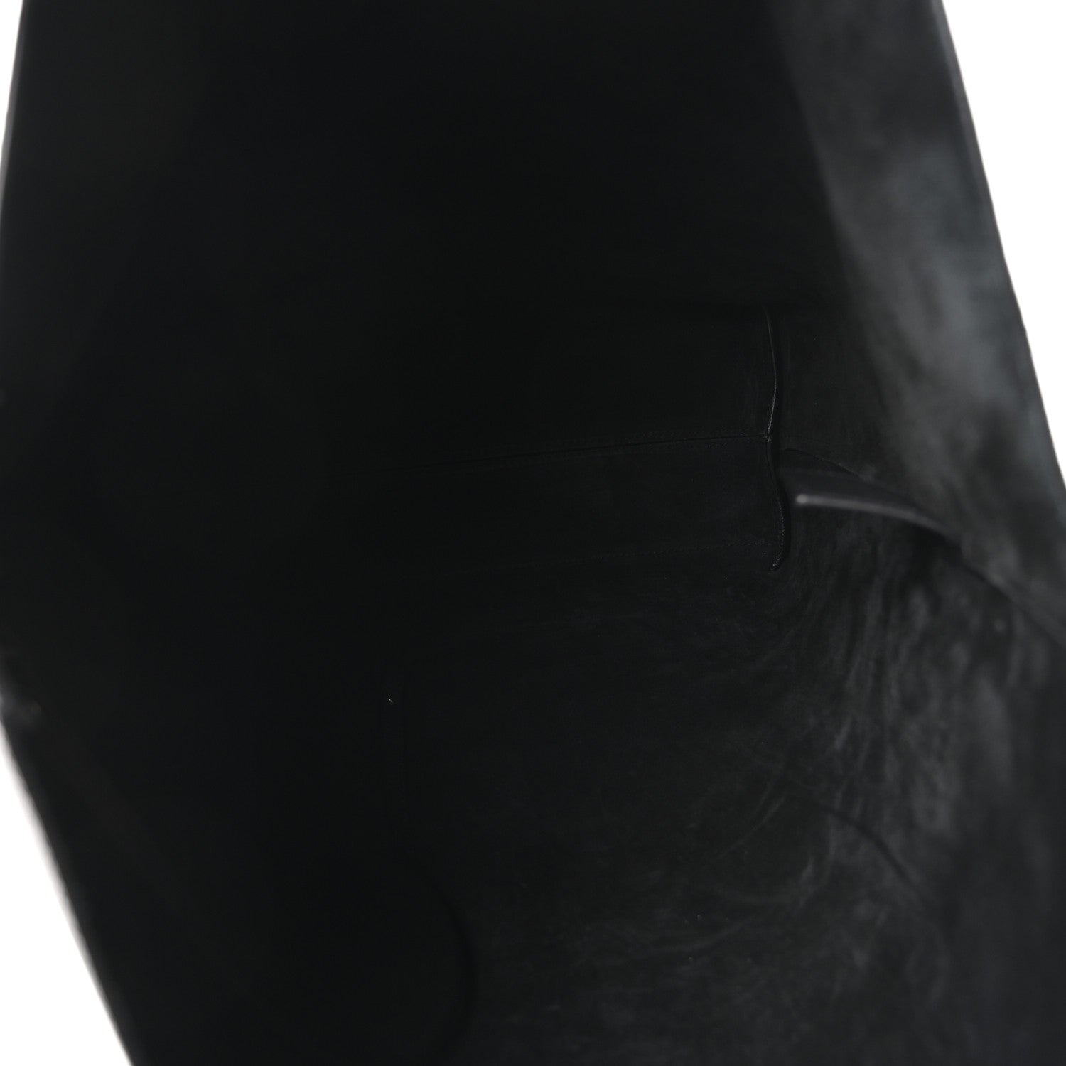 Saint Laurent Calfskin Bold Shopping Tote Black 6 of 9