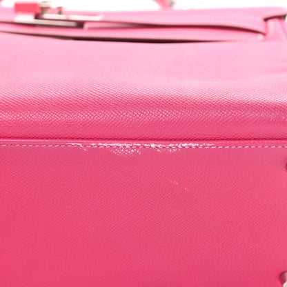 Hermes Epsom Candy Kelly Retourne 35 Rose Tyrien Rubis 13 of 31