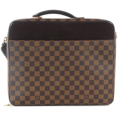 Louis Vuitton Damier Ebene Porte Ordinateur Sabana Computer Case 1 of 10