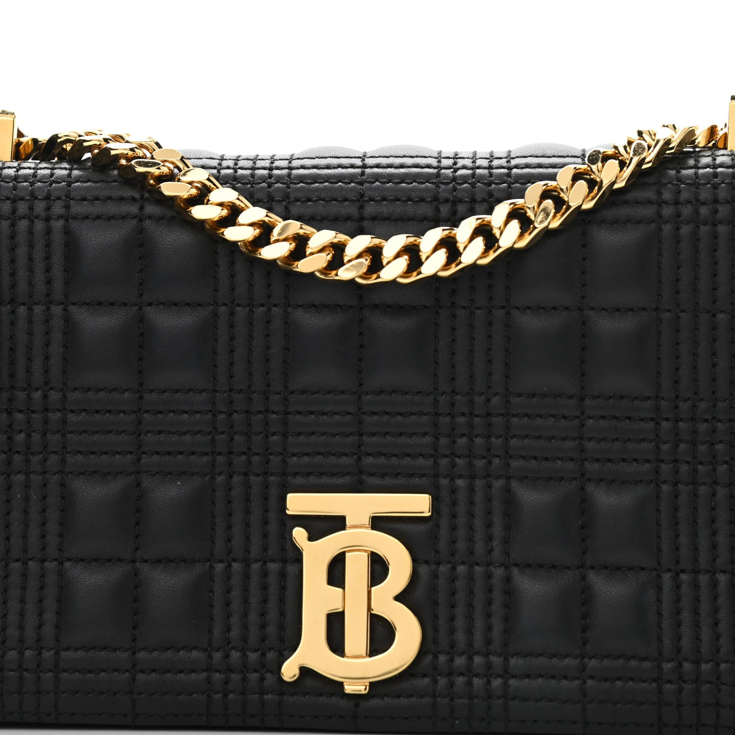 Burberry Lambskin Quilted Small Lola Bag Black 8 of 13