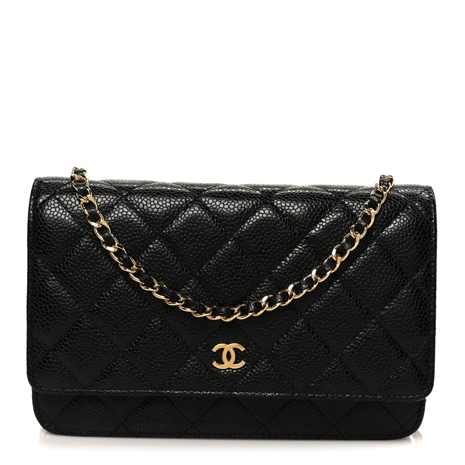 Chanel Caviar Quilted Wallet on Chain WOC Black 1 of 11