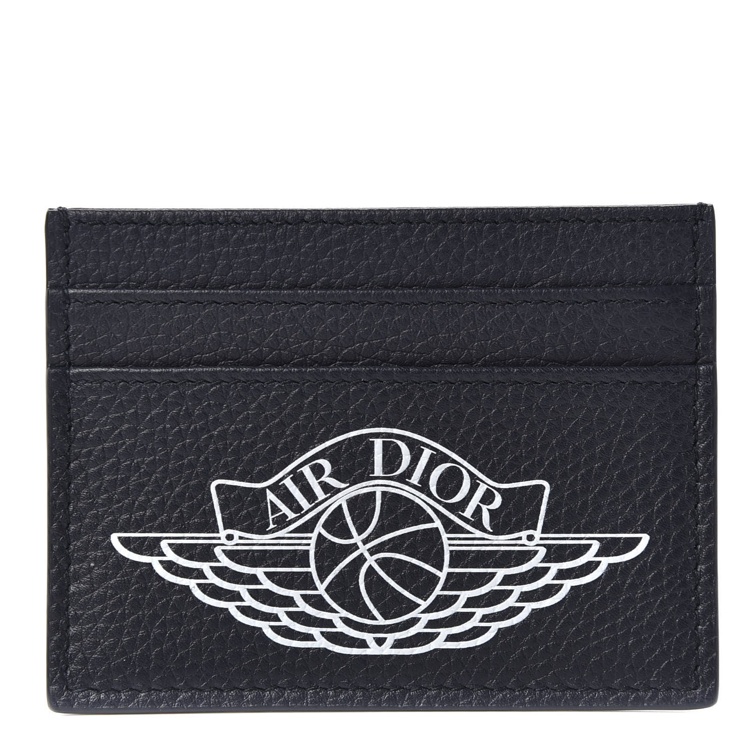 Christian Dior X AIR JORDAN Grained Calfskin Card Holder Bleu 1 of 9