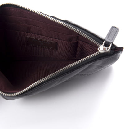 Chanel Caviar Quilted Classic Flat Wallet Pouch Black 5 of 8
