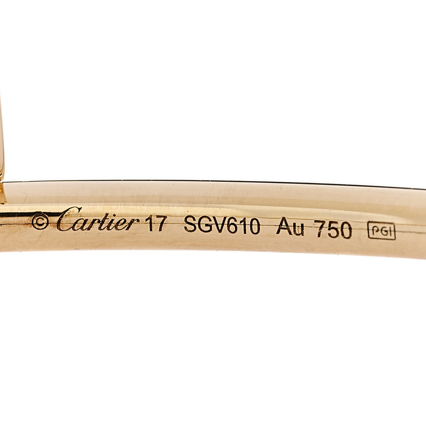 18K Yellow Gold Diamond Small Juste Un Clou Bracelet 17