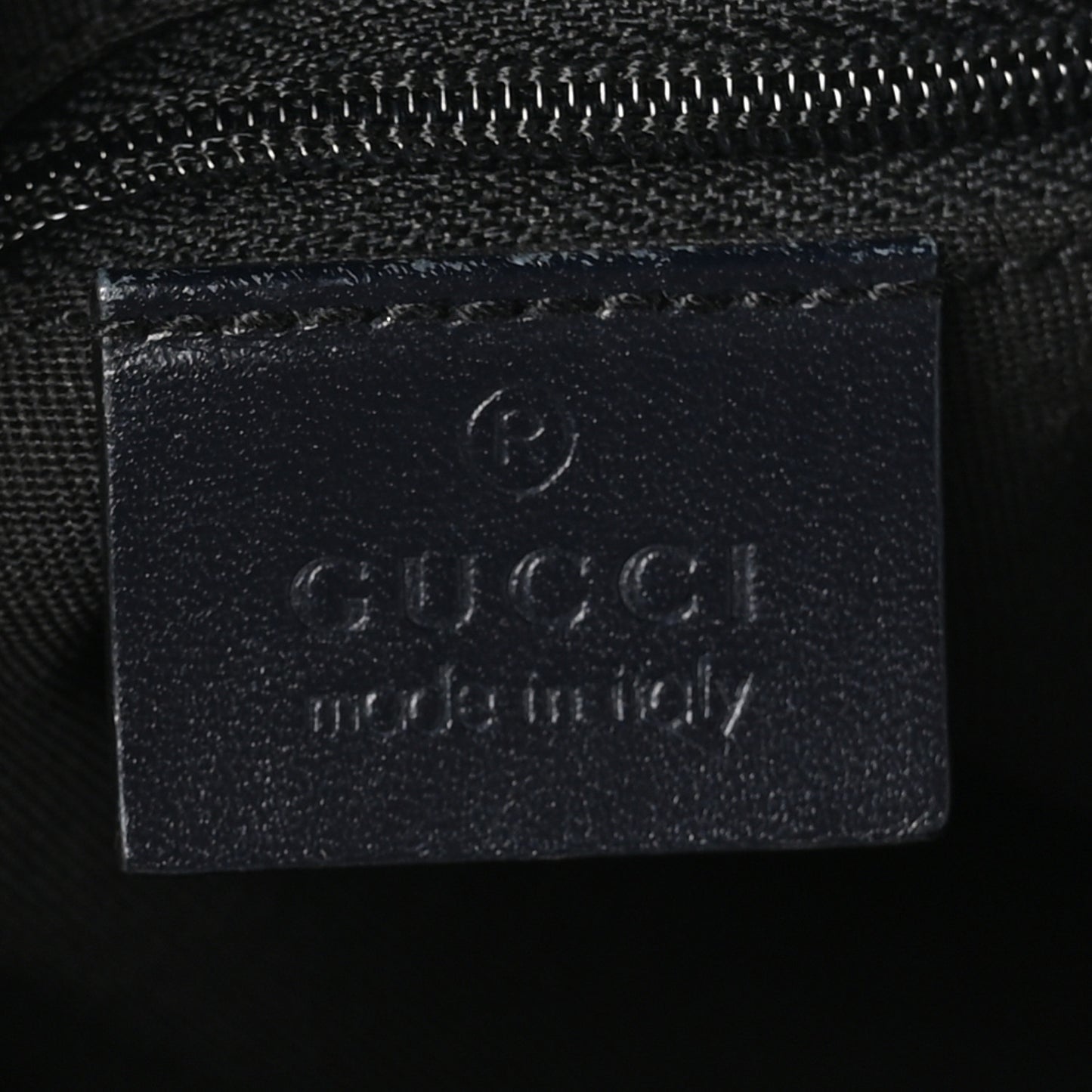 GG Supreme Monogram Web Flat Messenger Bag Navy