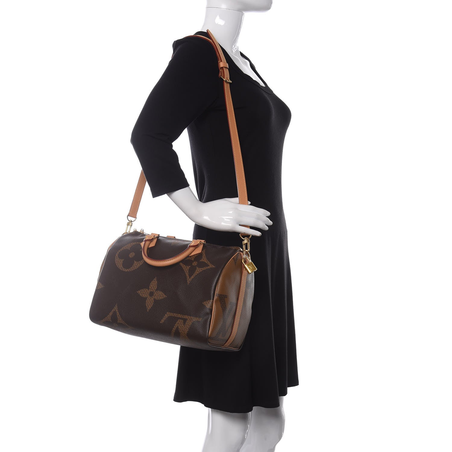 Louis Vuitton Reverse Monogram Giant Speedy Bandouliere 30 2 of 11