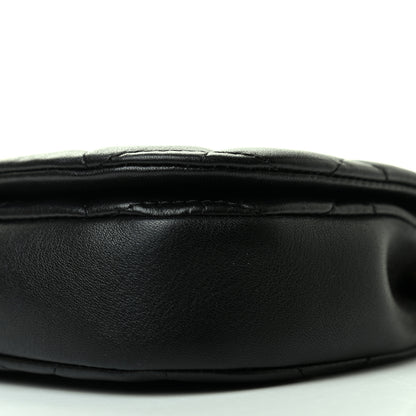 Chanel Calfskin Quilted Coco Mail Clutch With Chain Black 10 of 10