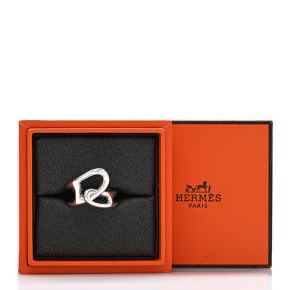 Hermes Sterling Silver Chaine D'Ancre Punk Ring 55 7.25 5 of 5