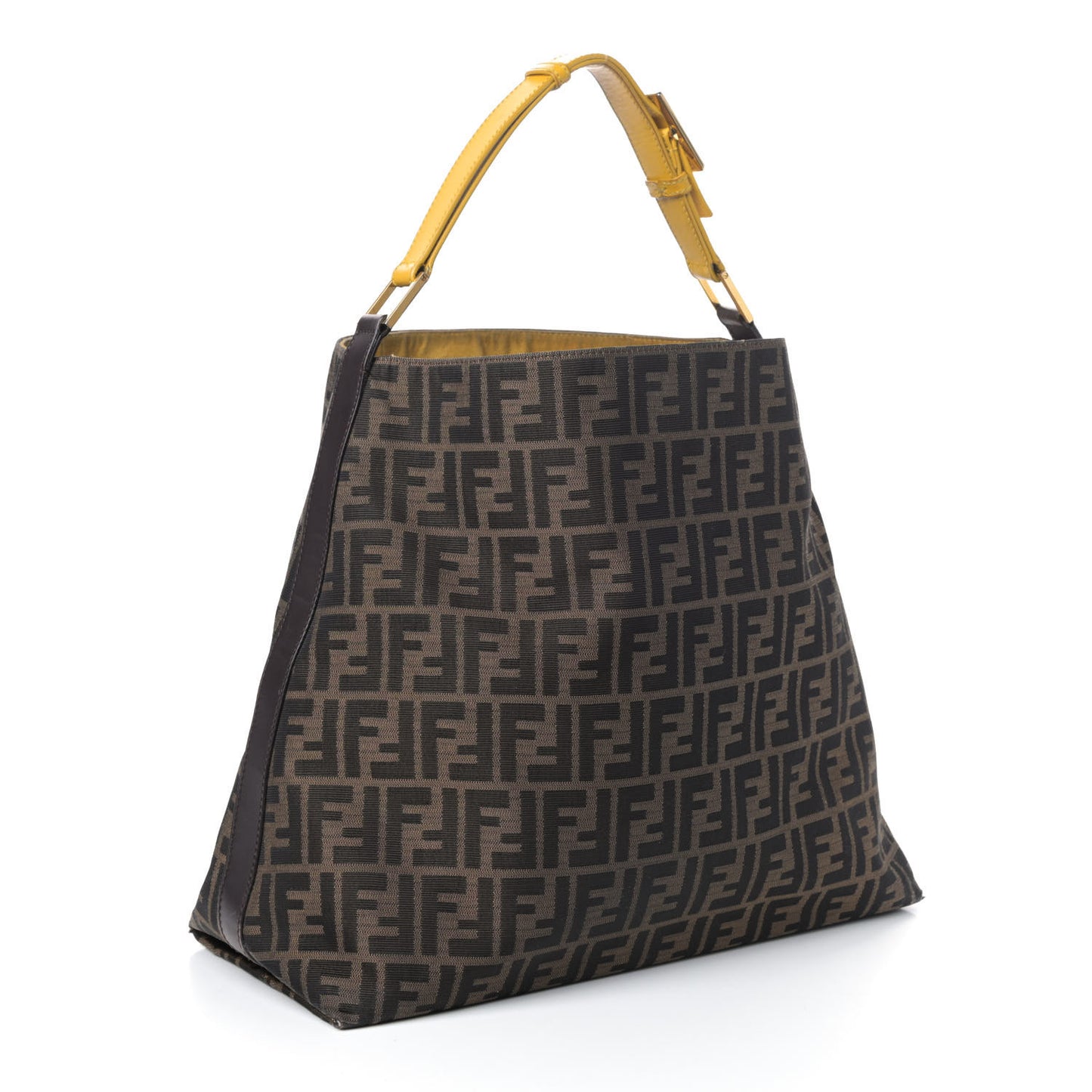 Zucca Vitello Large Hobo Tobacco Ocra Moro Black