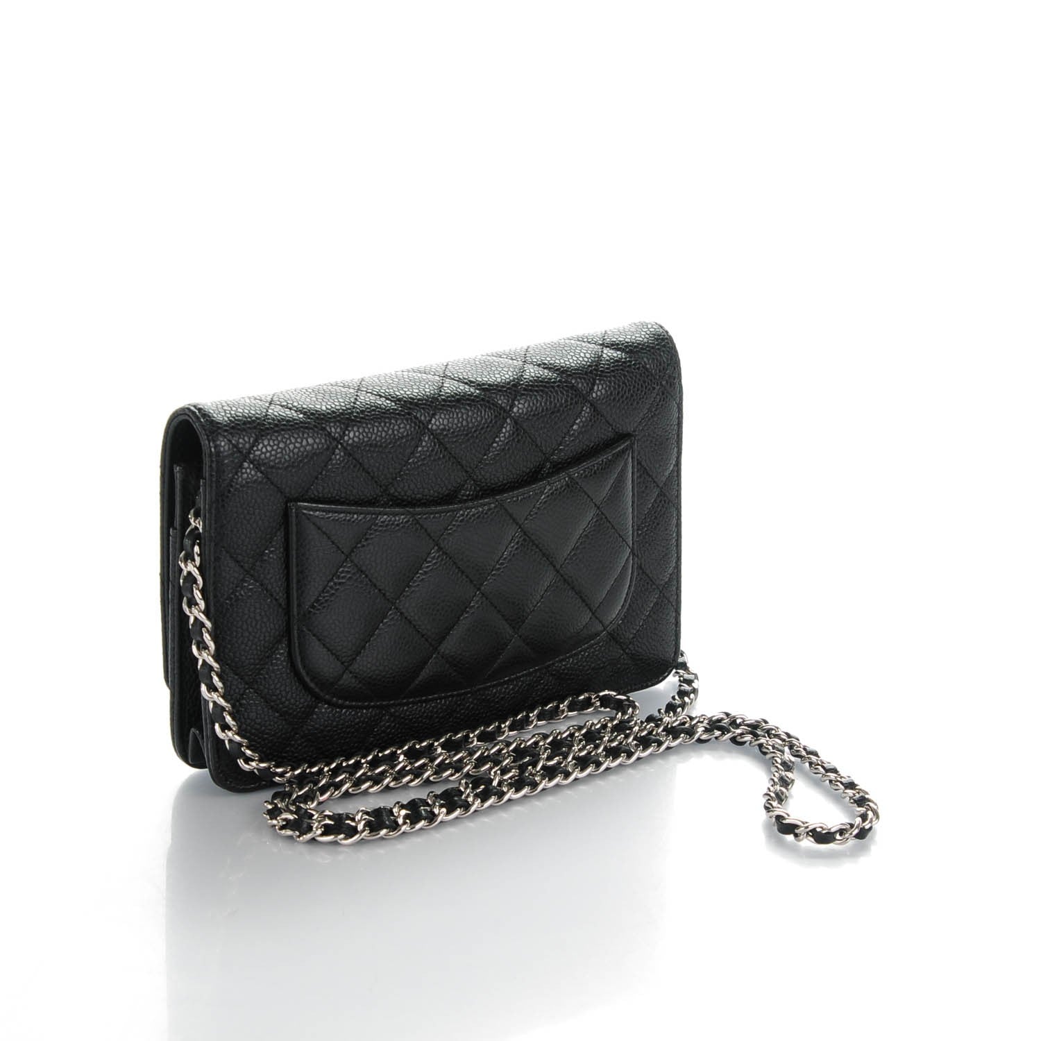 Chanel Caviar Quilted Wallet On Chain WOC Black 3 of 8