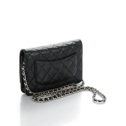 Chanel Caviar Quilted Wallet On Chain WOC Black 3 of 8