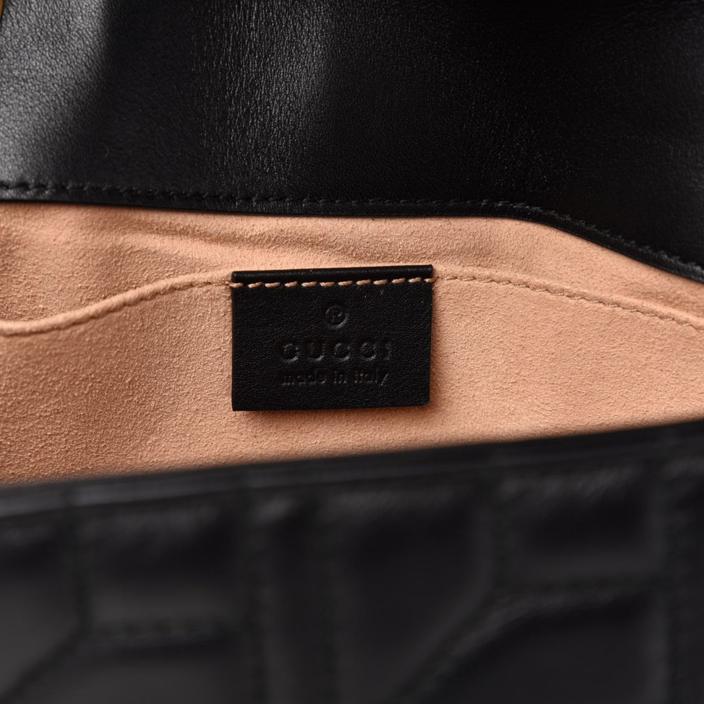 Calfskin Matelasse Studded Mini Pearly GG Marmont Shoulder Bag Black