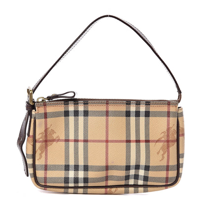 Burberry Haymarket Check Pochette Chocolate 1 of 10
